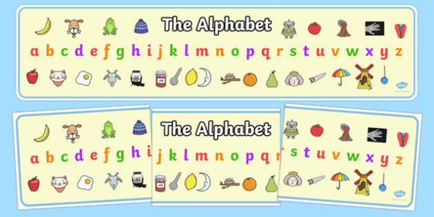 Alphabet Display Banner Teacher Made