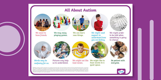 Facts About Autism Poster EYFS KS1 A4 Display Poster