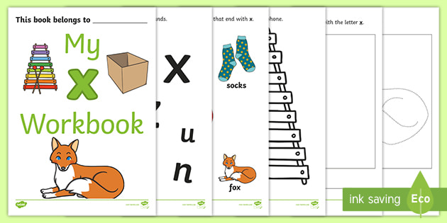 Free My Phonics Workbook X Lowercase Teaching Resource Twinkl