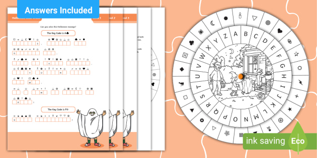 halloween-secret-code-wheel-all-levels-twinkl-puzzles for Free Printable Printable Decoder Wheel Halloween Secret Code Wheel - All Levels - Twinkl - Puzzles for Free Printable Printable Decoder Wheel
