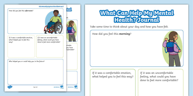 What Can Help My Mental Health? Journal KS1