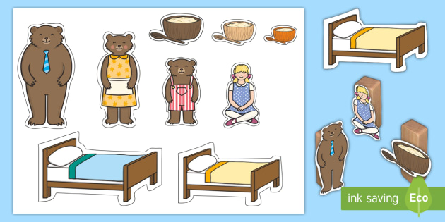 Goldilocks and the Three Bears Small World Characters