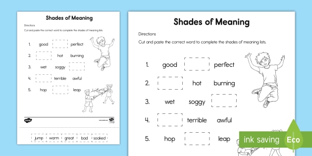 SYNONYMS for KINDER & GRADE 1 ---LEARN WORDS with the SAME MEANING