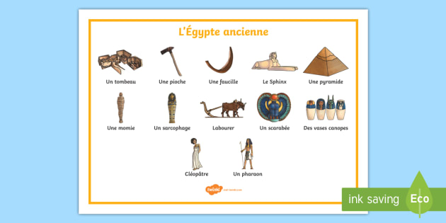 Ensemble De Mots L Egypte Ancienne Teacher Made