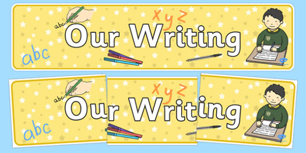 Cursive Our Writing Display Banner Teacher Made