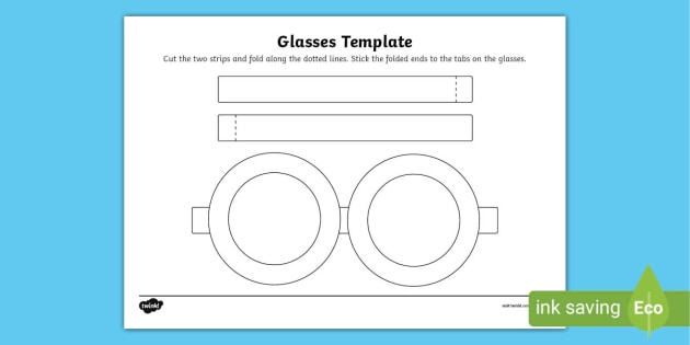 Glasses Template Craft Activity Teacher Made Twinkl Lupon gov ph