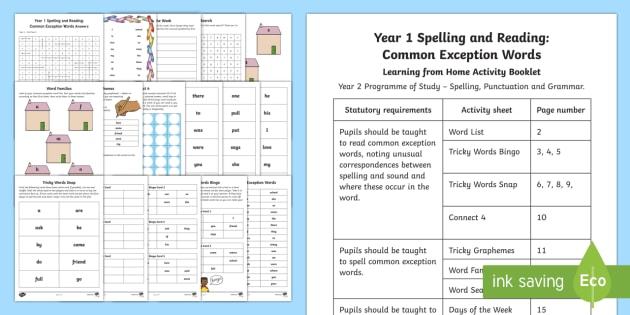 Spelling Activities Worksheets Ks1<br/>