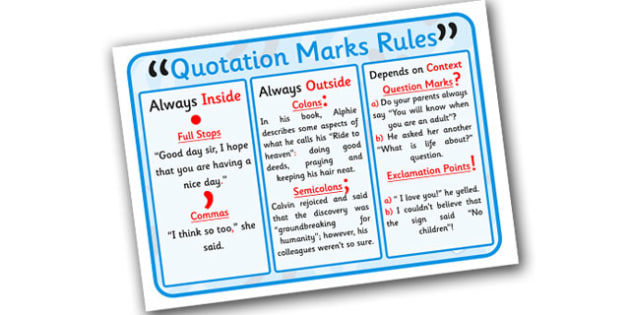 speech use quotation marks