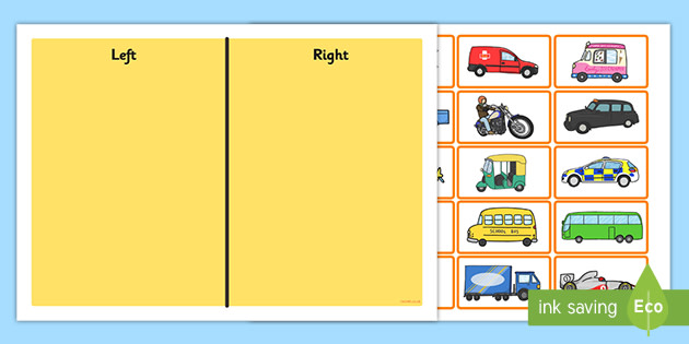 Left Or Right Transport (teacher made)