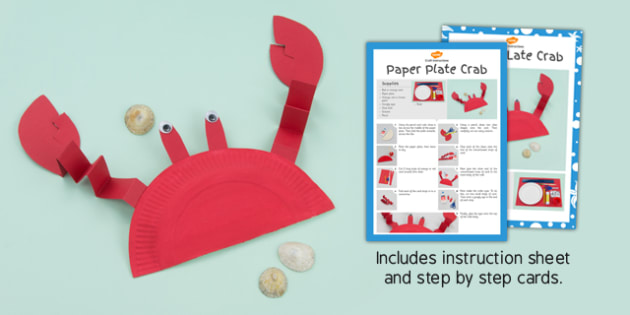 Image result for paper plate crab twinkl