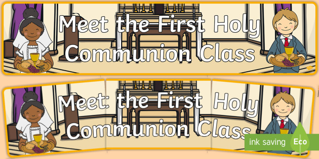 Roi Meet The First Holy Communion Class Banner Display Banner