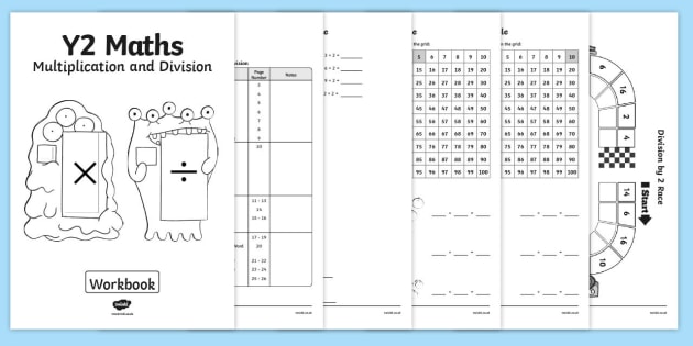 year 2 multiplication and division workbook primary resources