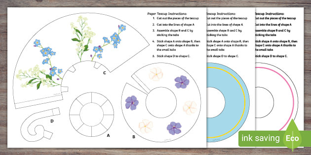 Tea party outlet paper