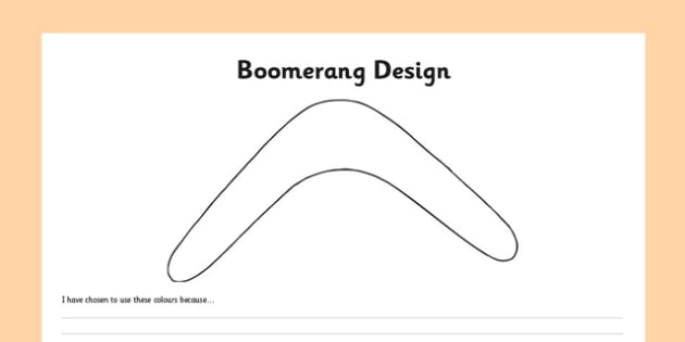 Boomerang Design Template (Teacher-Made) - Twinkl