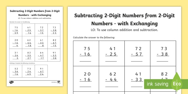 maths subtraction with regrouping worksheets