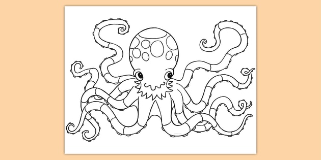 free octopus coloring pages