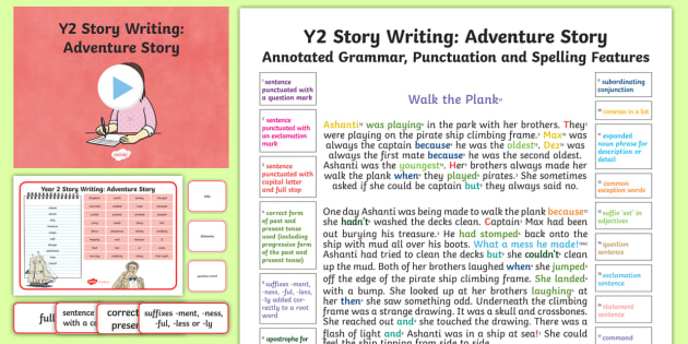 Story writing outlet examples