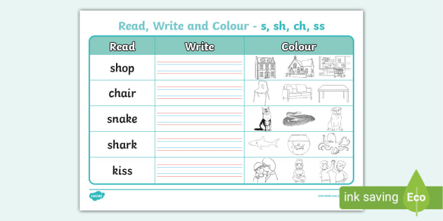 Read, Write and Colour