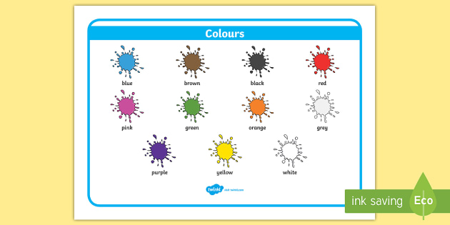 Colour Vocabulary Mat ESL Colour Resources teacher Made 