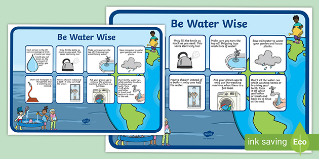 (teacher　Save　Poster　Water　Poster　Conservation　Water　made)