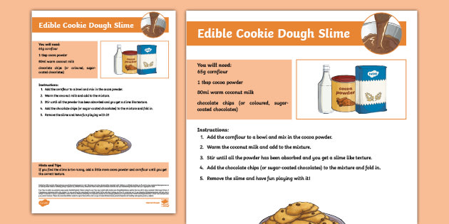 Taste-Safe Cookie Dough Slime Recipe