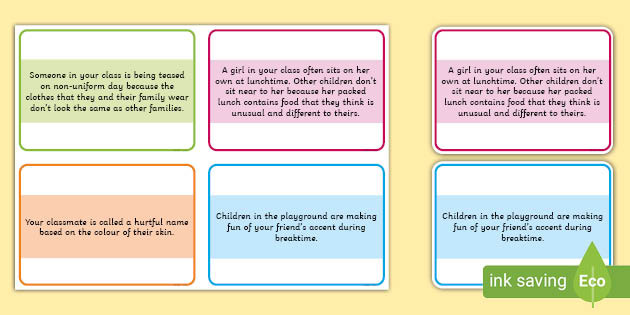 KS1 Anti-Racism Scenario Cards (teacher made)