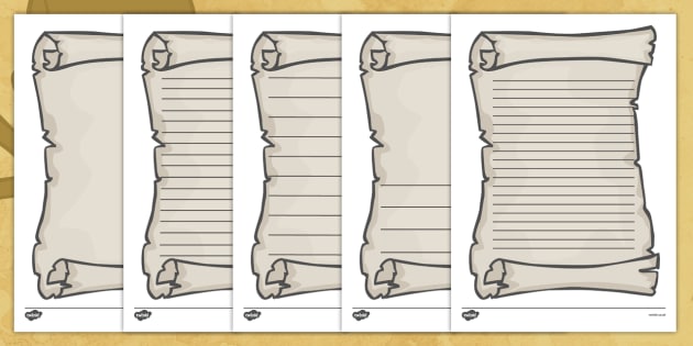 free pirate scroll writing templates - scroll template