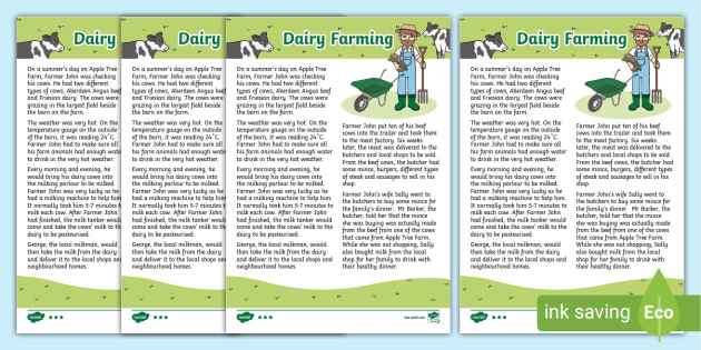 Farming Food Chains Differentiated Comprehension