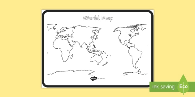 Printable Blank World Map For Kids Printable Maps Free Blank World