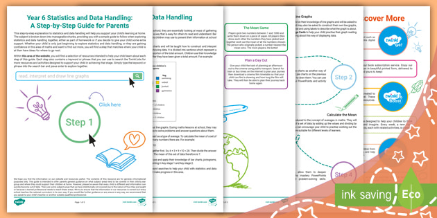 👉 Year 6 Statistics and Data Handling: A Step-by-Step Guide