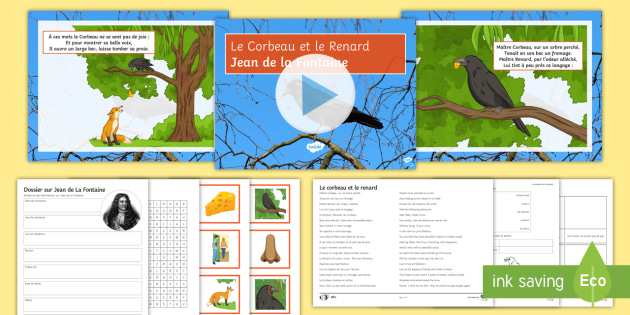 Le Corbeau Et Le Renard Differentiated Activity Pack French