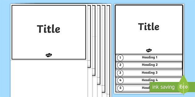 Editable Flipbook Template K 6 Teaching Resource Twinkl