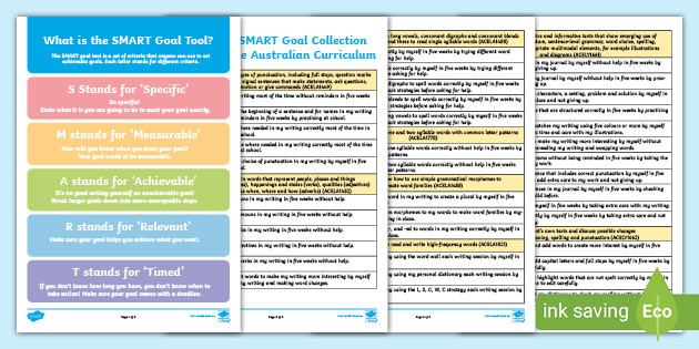 Year One SMART Goals Writing Teacher Guidance And Collection