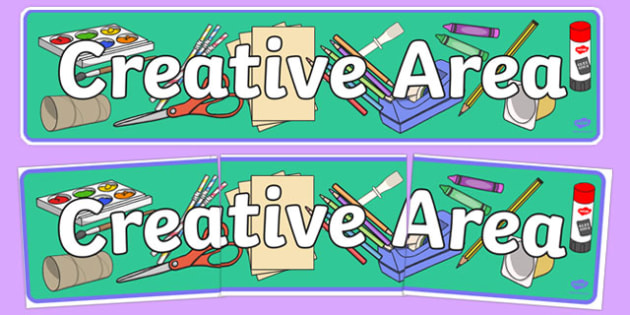 👉 Creative Area Sign (teacher made)