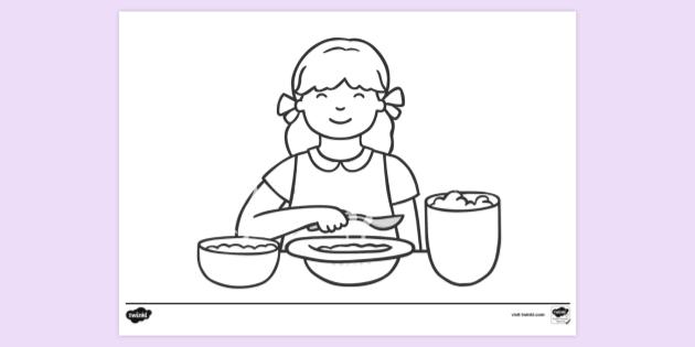 Goldilocks Colouring Sheet - KS1 Resources - Twinkl