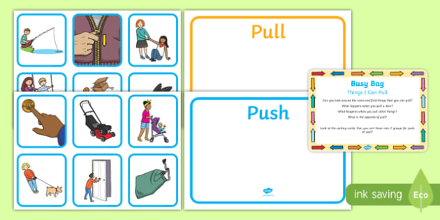 What Does Push And Pull Things : Push or Pull When Moving Heavy Objects? : A push and a pull are opposite forces, meaning they move objects in different directions.