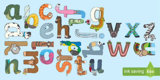 Animal Alphabet - Display Lettering - Fun Teaching Resource