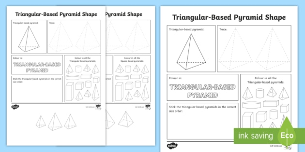 Pyramid Shape Worksheet