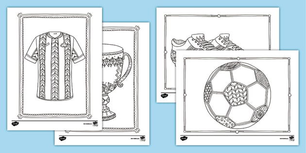 Soccer Mindfulness Coloring Sheets (teacher made)