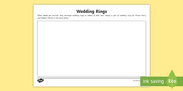 Wedding Rings Design Worksheet / Worksheet