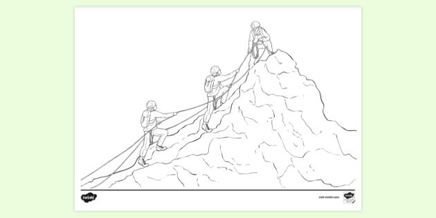 FREE! - Summit Colouring Sheet (teacher made)