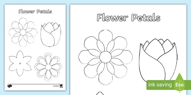english daisy petal template