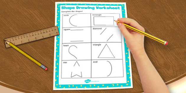 Triangle Shapes Drawing Worksheets for Kids, Copy the Triangle Objects -  worksheetspack