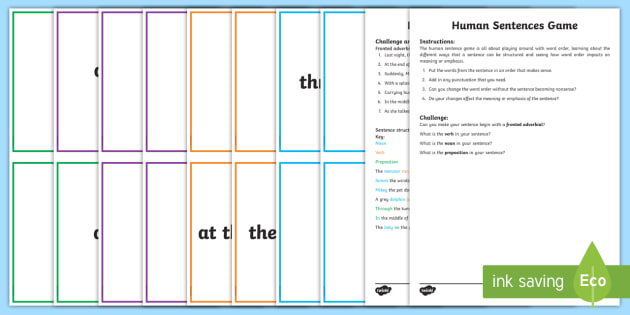 human-sentences-sentence-building-and-ordering-game