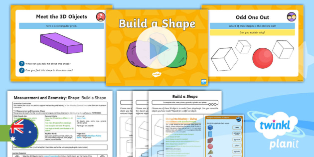 Year 1 Shape: 3D Objects Lesson 1 (teacher made)