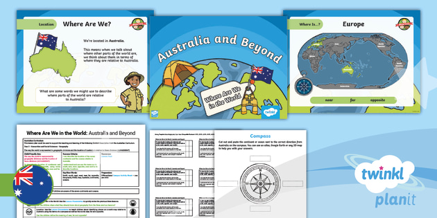 Year 2 HASS Geography Where Are We in the World Lesson 4