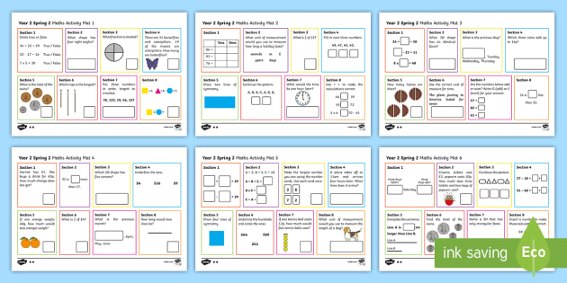 year 2 spring 2 maths activity mats teacher made