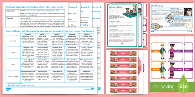 Year 2 Reading Catch-Up Intervention Pack: Vocabulary Victor