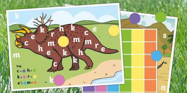 Letter Matching - Alphabet Dinosaur - Sticker Activity