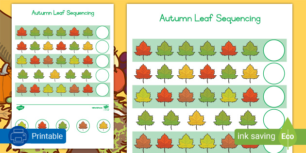 Autumn Leaf Sequencing Activity